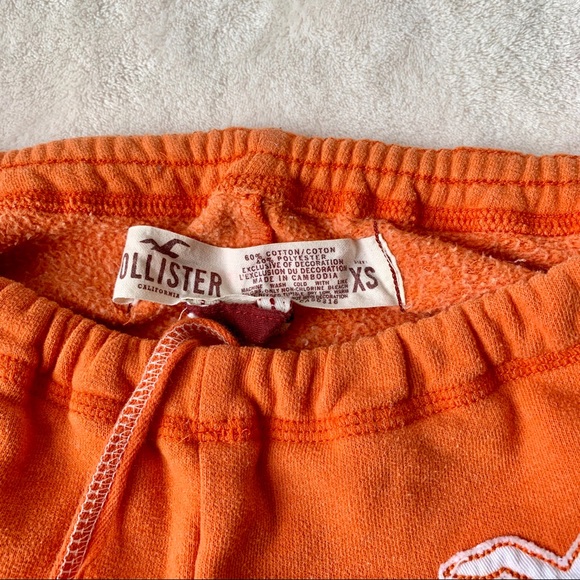 Hollister orange logo sweatpants size XS - Picture 7 of 7
